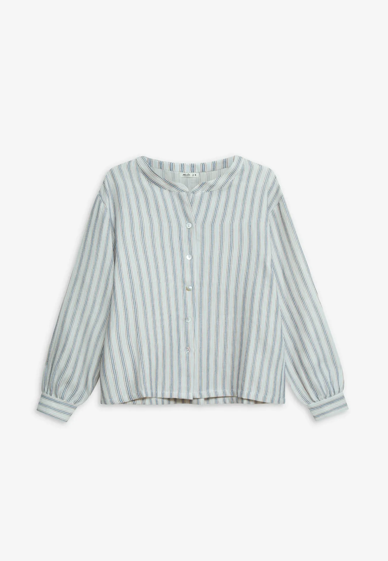 [1C6495SPELLO26W36/XSAZ] CAMISA C/MAO RAYAS (XS/36)