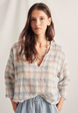 BLUSA M/C CUADROS