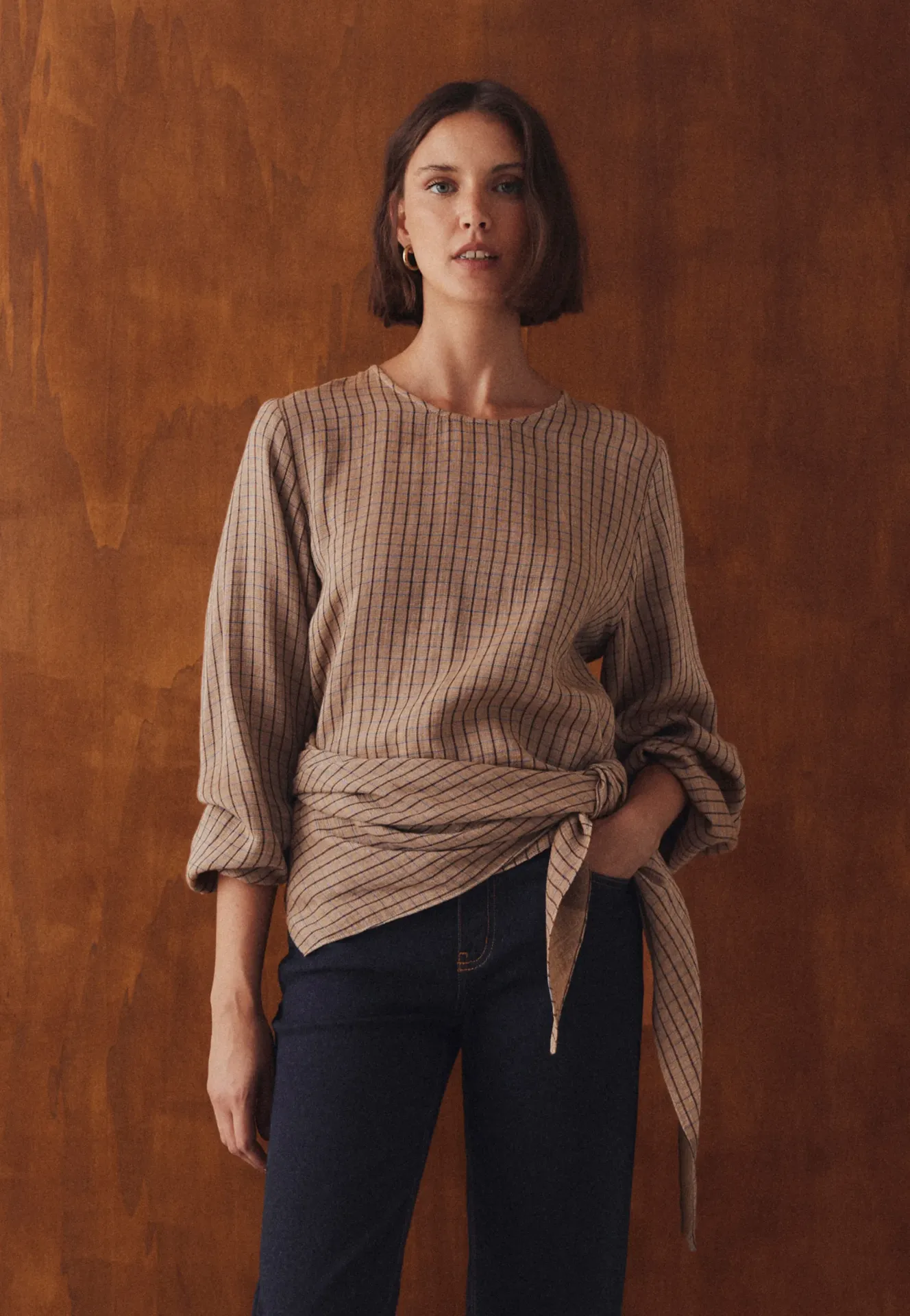 BLUSA CUADROS PAÑUELO