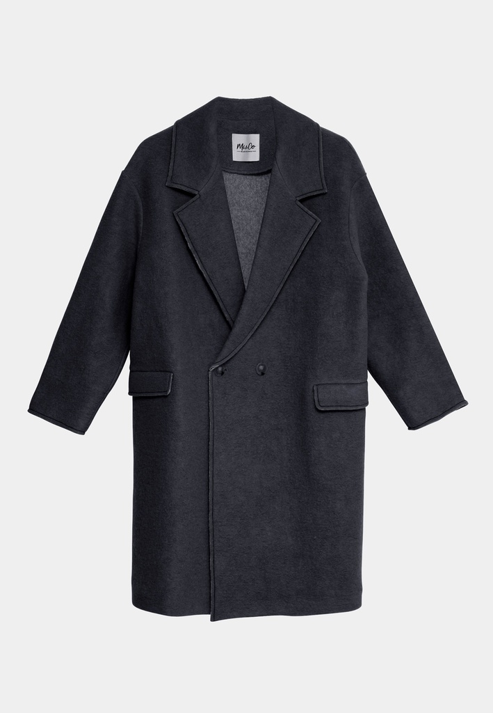 [1E5826PERLA24W36/XSTU] ABRIGO CRUZADO / COAT (XS/36, TURQUESA)