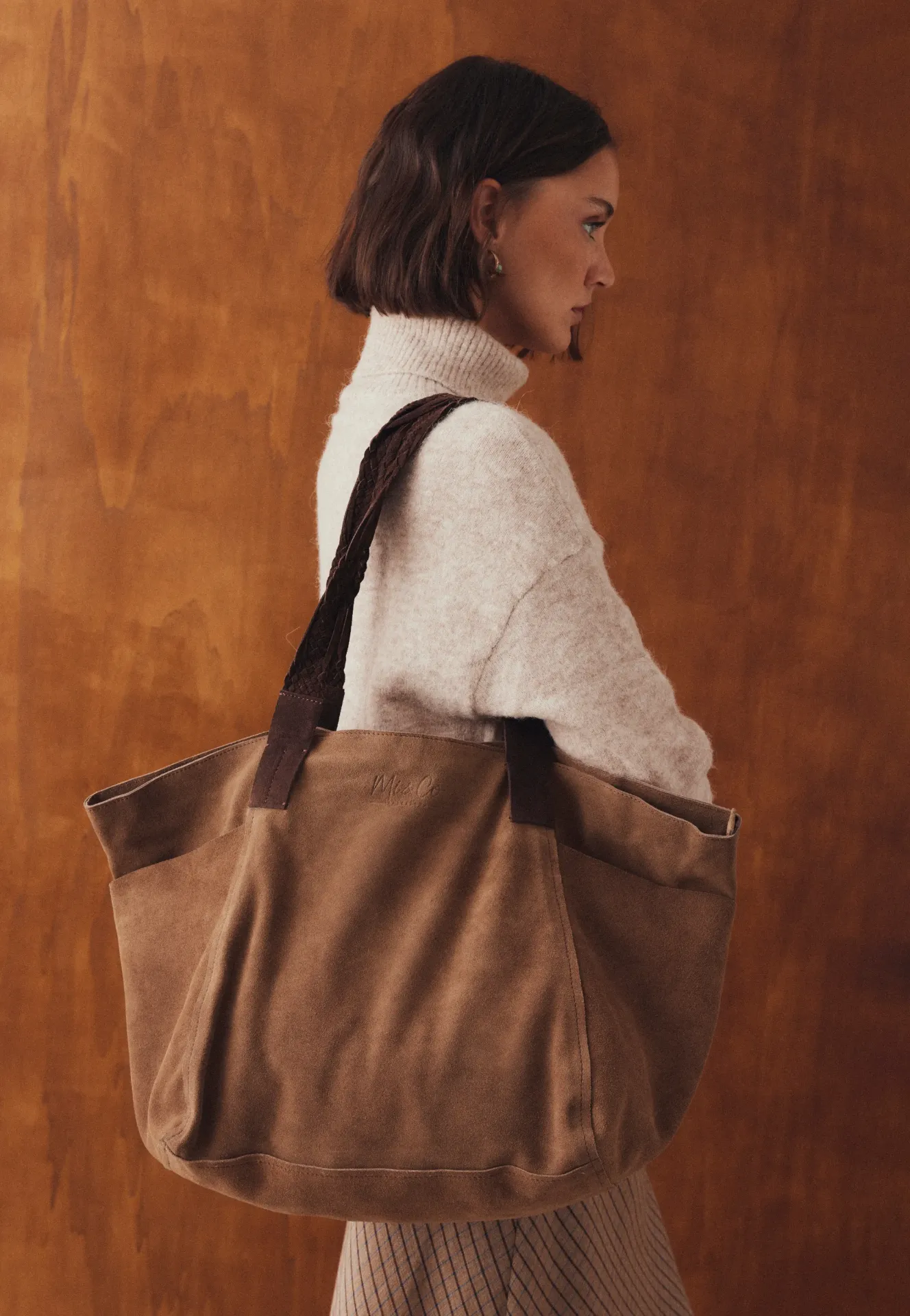 [1A6969SIENA26W2-5MA] SHOPPING BAG SERRAJE (MARRÓN)