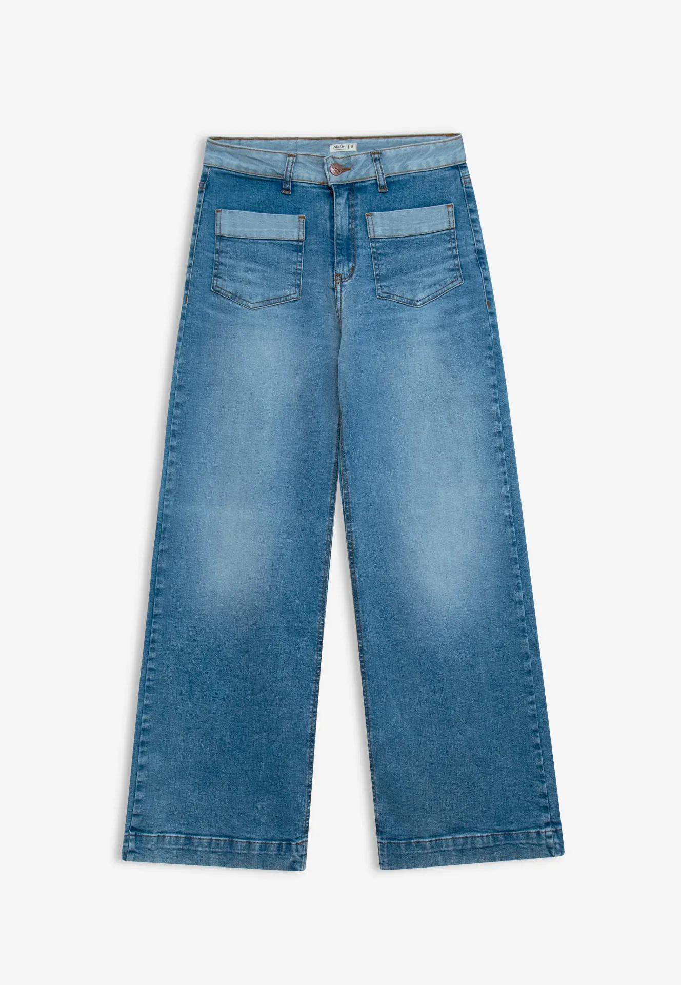 PANTALON DENIM BICOLOR