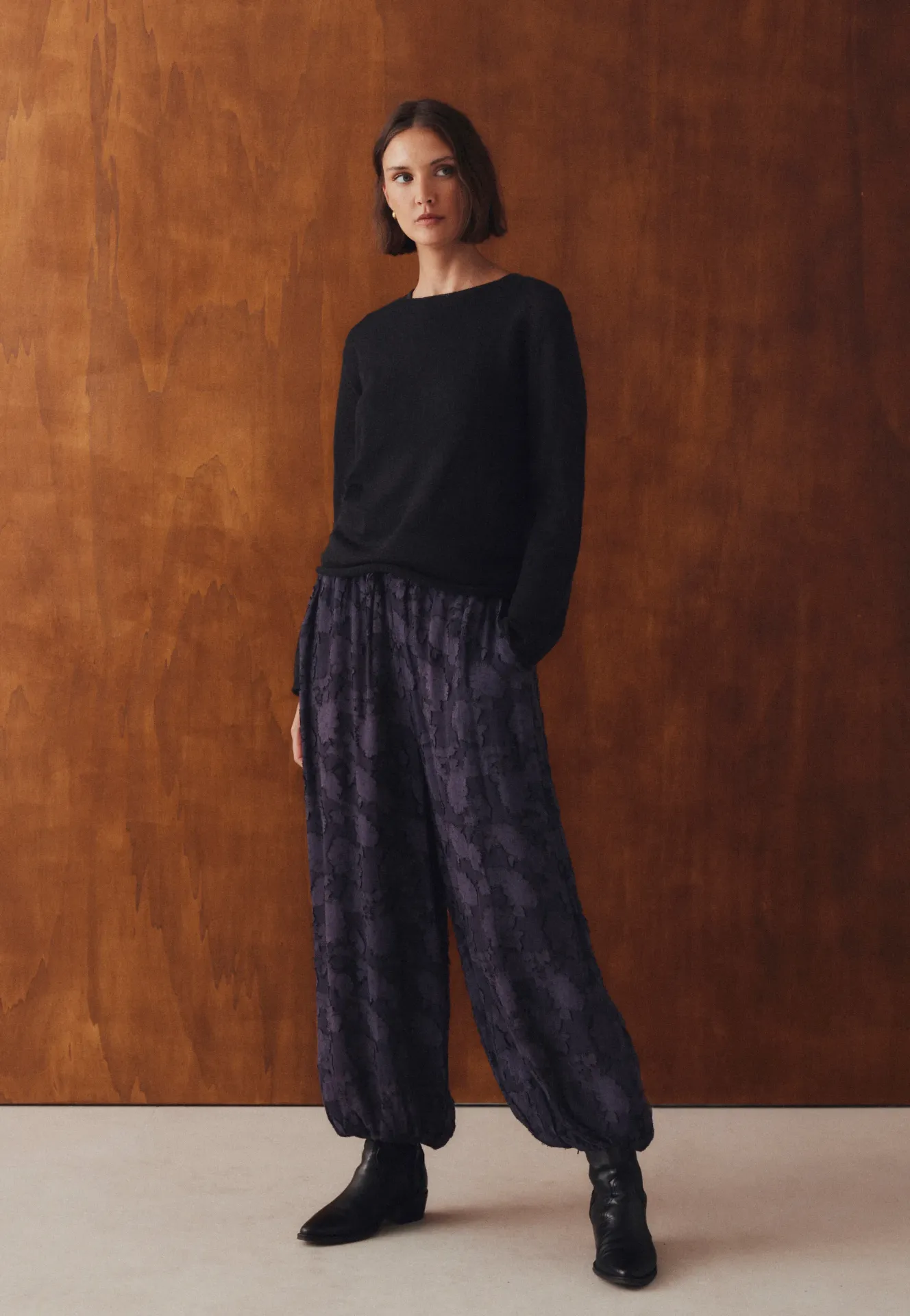PANTALON JAQUARD BOMBACHO