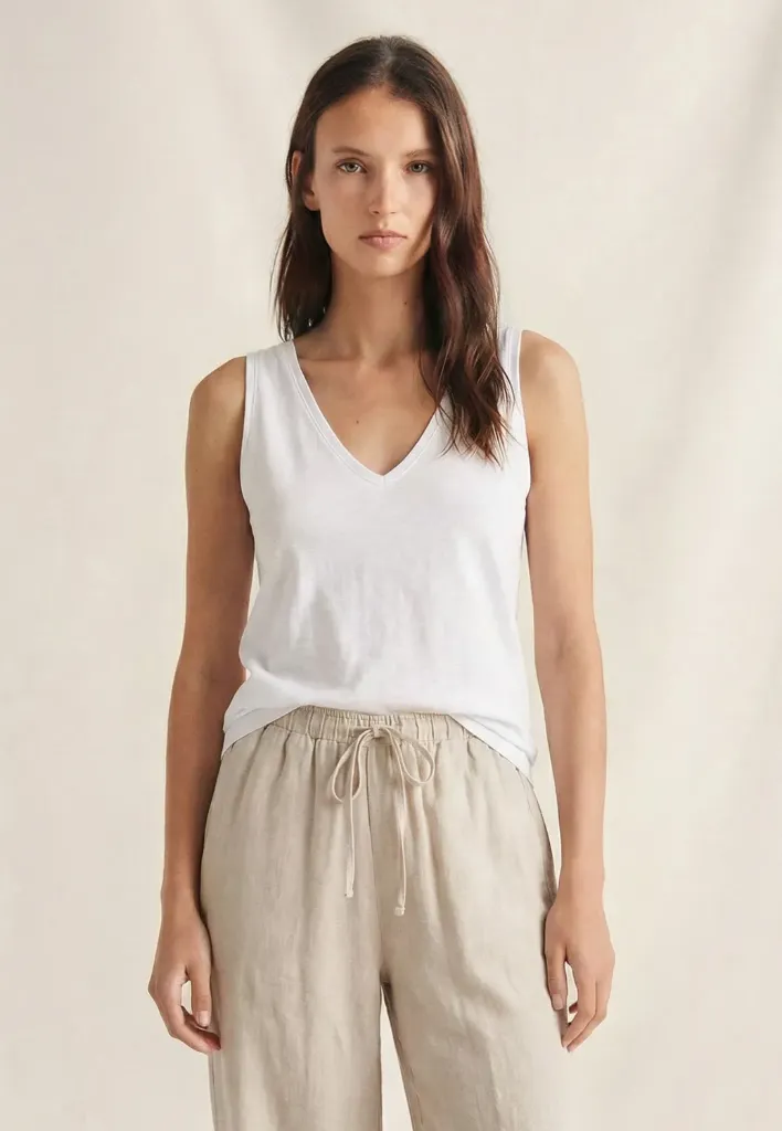 [1S4903EVER2634/XXSAA] CAMISETA TIRANTES PICO (XXS/34, AGUA)