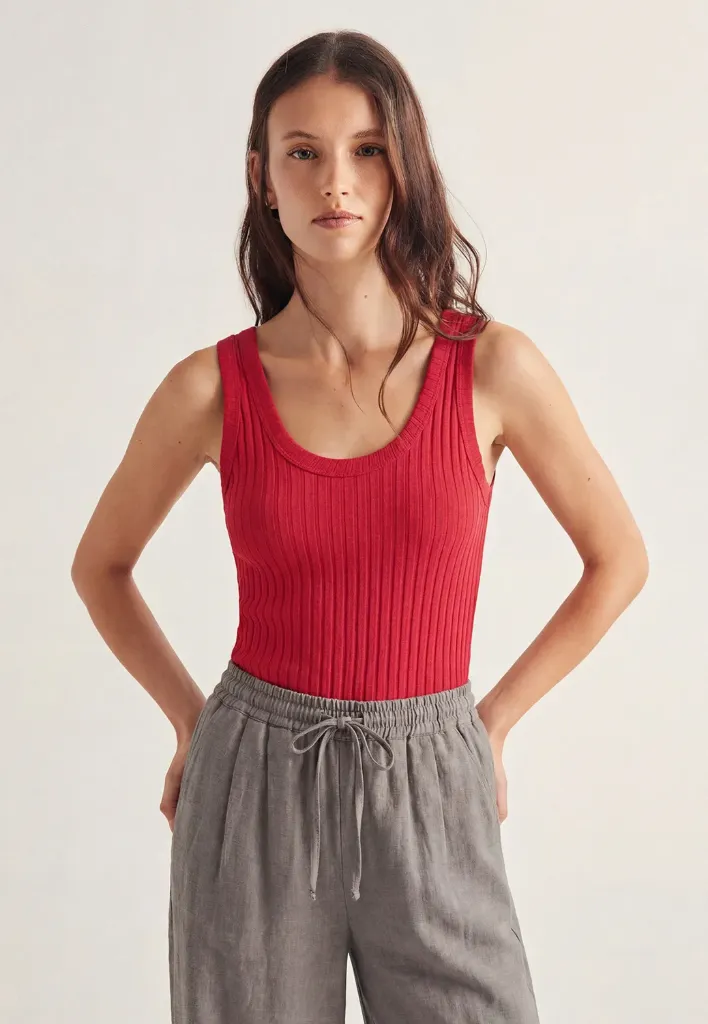[1S5972VELLS2636/XSRO] CAMISETA TIRANTES (XS/36, ROJO)