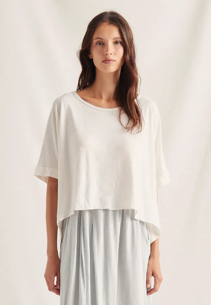 [1S6722MARGO262-0-1CU] CAMISETA ANCHA (XS/S, CRUDO)