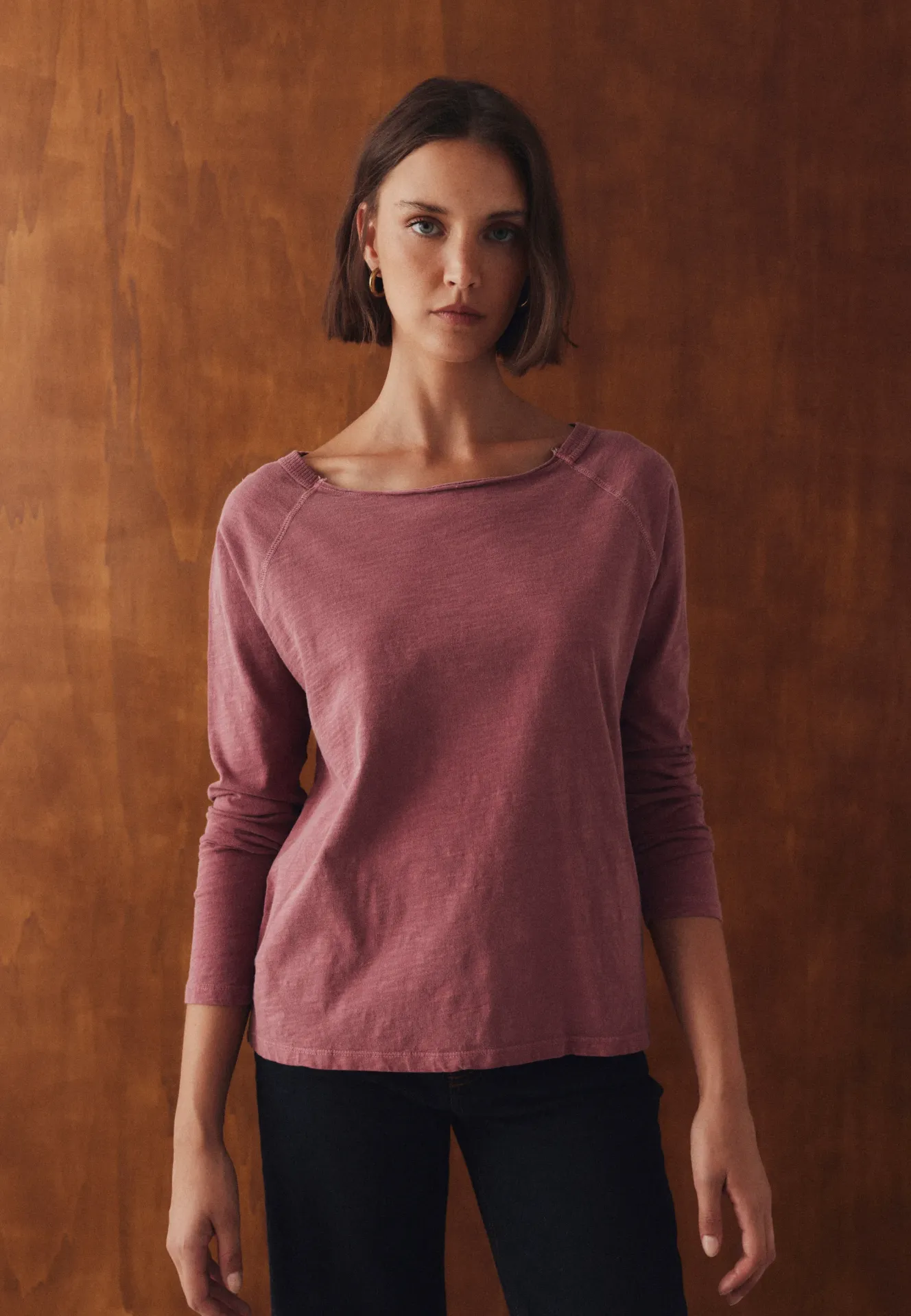 [1S6926EVER26W36/XSSO] CAMISETA M/LARGA C/REDONDO FLAME (XS/36, ROSADO)