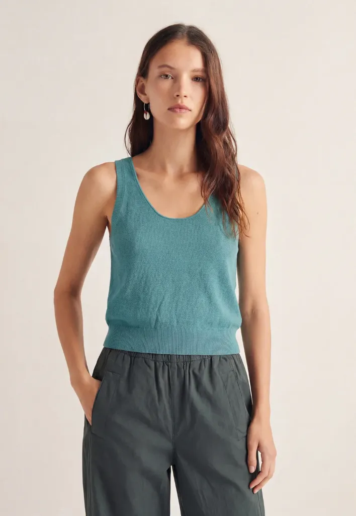 [1T6027ABBY2636/XSRO] TOP TRICOT (XS/36, ROJO)