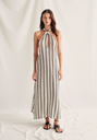 VESTIDO HALTER RAYAS